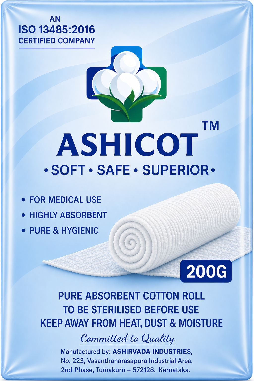 Medical Cotton Rolls - 200 Gram